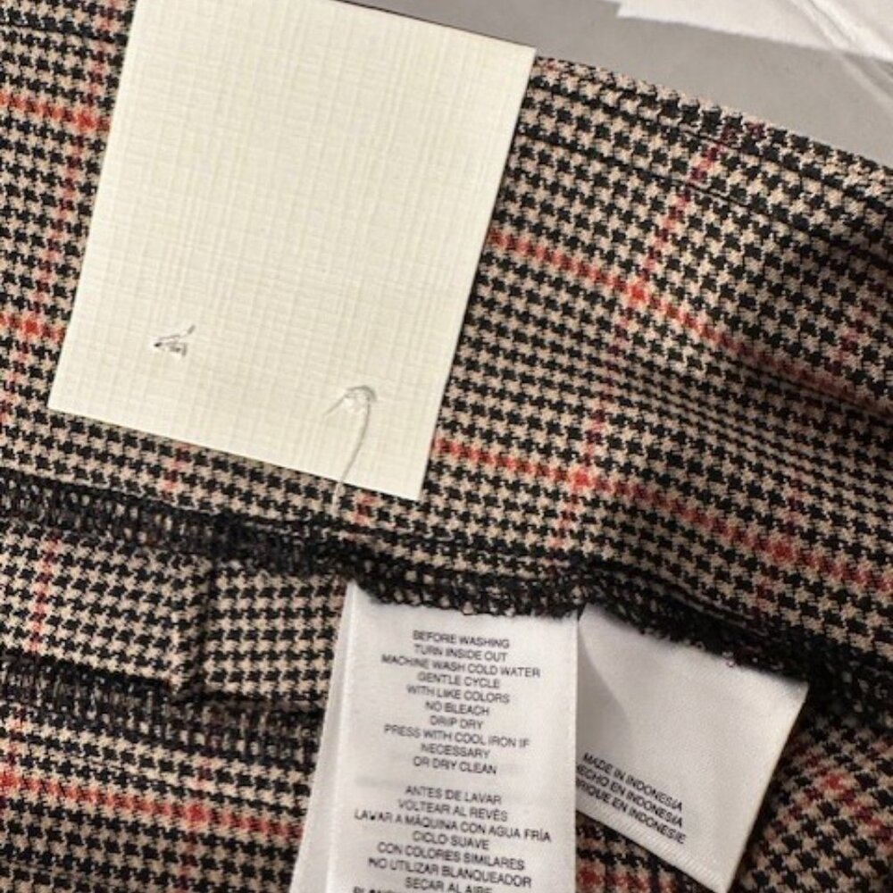 NWT Anne Klein Dressy Slim Ankle Houndstooth Pants Size L - Picture 5 of 12